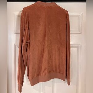 ZARA suede bomber jacket size large